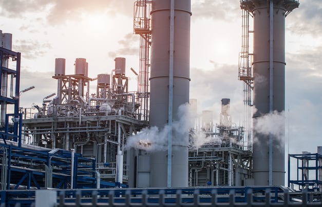 Exterior of combined heat and power plant