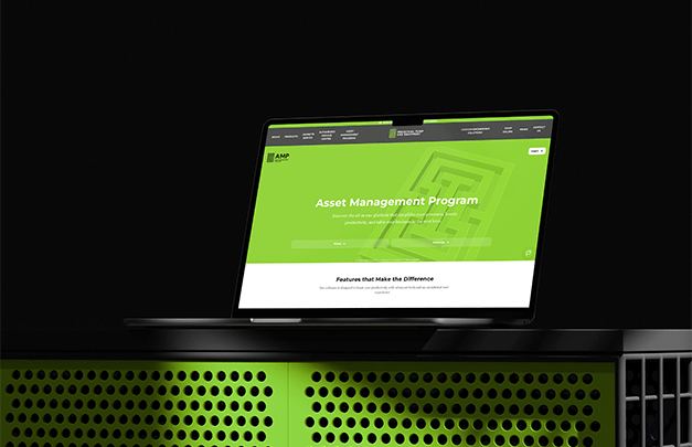 Home page on a screen for IPEC's Asset Management Program